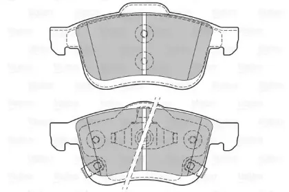 Комплект тормозных колодок, дисковый тормоз VALEO купить