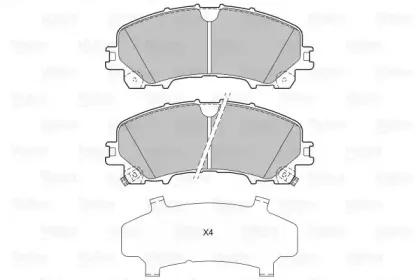 Комплект тормозных колодок, дисковый тормоз VALEO купить
