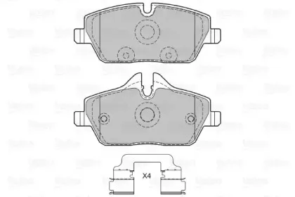 Комплект тормозных колодок, дисковый тормоз VALEO купить