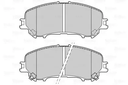 Комплект тормозных колодок, дисковый тормоз VALEO купить