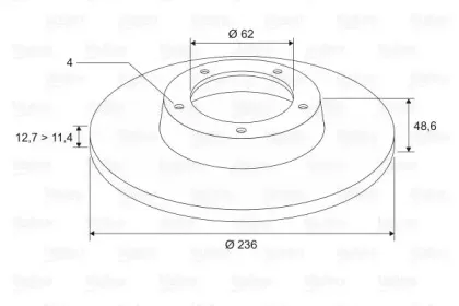 Тормозной диск VALEO купить