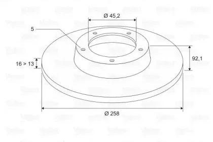 Тормозной диск VALEO купить