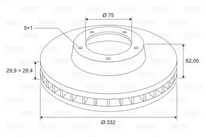 Тормозной диск VALEO купить