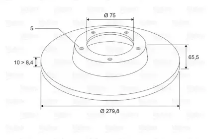 Тормозной диск VALEO купить
