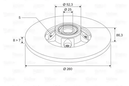 Тормозной диск VALEO купить