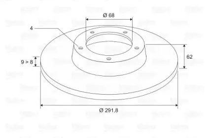 Тормозной диск VALEO купить