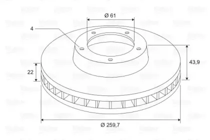 Тормозной диск VALEO купить