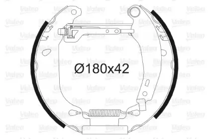 Комплект тормозных колодок VALEO купить