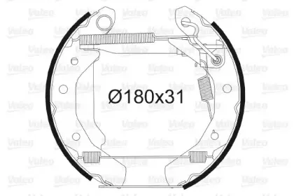 Комплект тормозных колодок VALEO купить