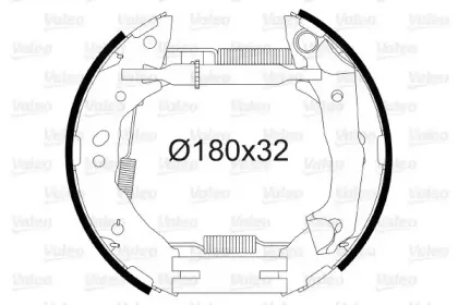 Комплект тормозных колодок VALEO купить