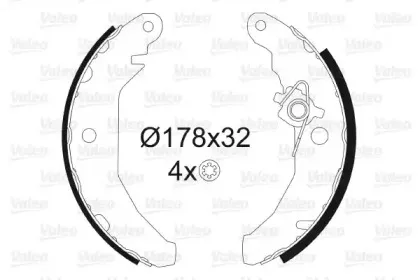 Комплект тормозных колодок VALEO купить