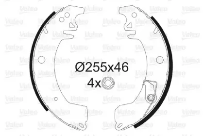 Комплект тормозных колодок VALEO купить