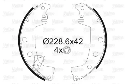 Комплект тормозных колодок VALEO купить