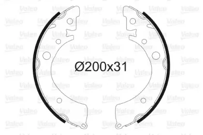 Комплект тормозных колодок VALEO купить