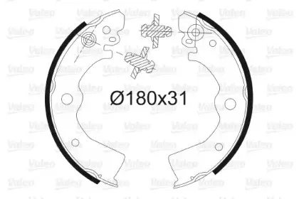 Комплект тормозных колодок VALEO купить