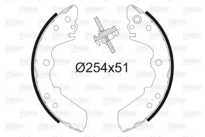 Комплект тормозных колодок VALEO купить