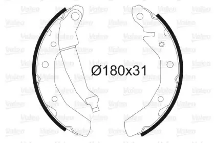 Комплект тормозных колодок VALEO купить