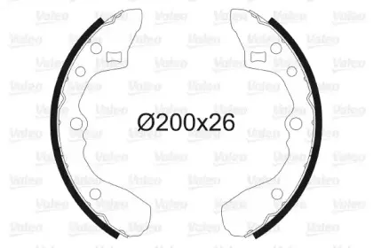 Комплект тормозных колодок VALEO купить