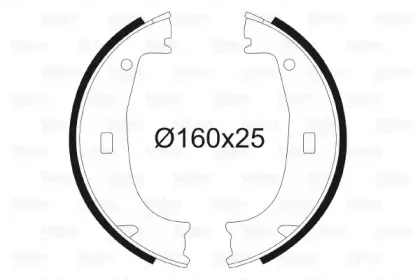 Комплект тормозных колодок, стояночная тормозная система VALEO купить