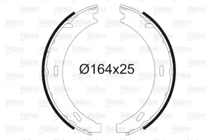 Комплект тормозных колодок, стояночная тормозная система VALEO купить