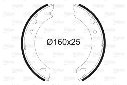 Комплект тормозных колодок, стояночная тормозная система VALEO купить