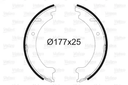 Комплект тормозных колодок, стояночная тормозная система VALEO купить