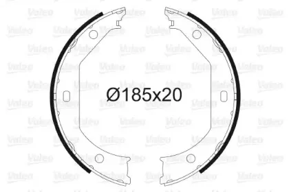 Комплект тормозных колодок, стояночная тормозная система VALEO купить