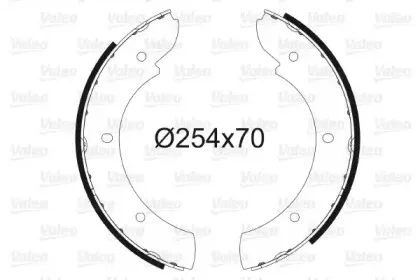 Комплект тормозных колодок, стояночная тормозная система VALEO купить