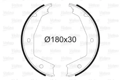 Комплект тормозных колодок, стояночная тормозная система VALEO купить