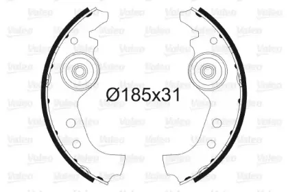 Комплект тормозных колодок VALEO купить