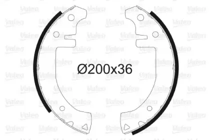 Комплект тормозных колодок VALEO купить