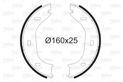 Комплект тормозных колодок, стояночная тормозная система VALEO купить