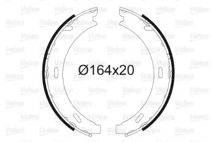 Комплект тормозных колодок, стояночная тормозная система VALEO купить