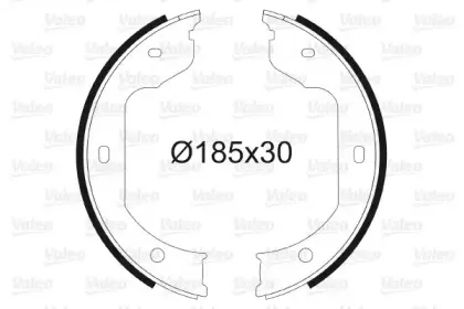 Комплект тормозных колодок, стояночная тормозная система VALEO купить