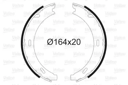 Комплект тормозных колодок, стояночная тормозная система VALEO купить