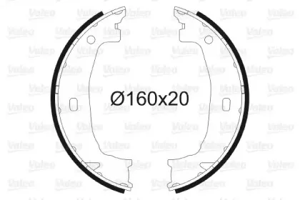 Комплект тормозных колодок, стояночная тормозная система VALEO купить