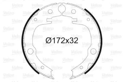 Комплект тормозных колодок, стояночная тормозная система VALEO купить