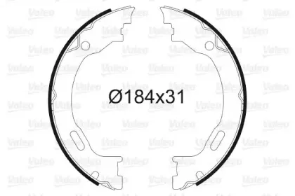 Комплект тормозных колодок, стояночная тормозная система VALEO купить
