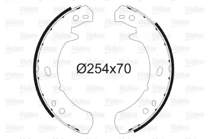 Комплект тормозных колодок, стояночная тормозная система VALEO купить