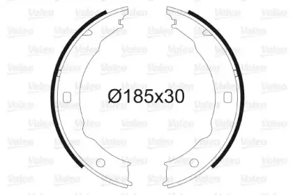 Комплект тормозных колодок, стояночная тормозная система VALEO купить