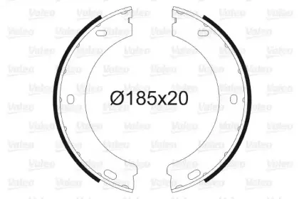 Комплект тормозных колодок, стояночная тормозная система VALEO купить