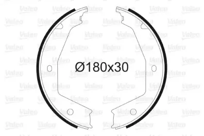 Комплект тормозных колодок, стояночная тормозная система VALEO купить
