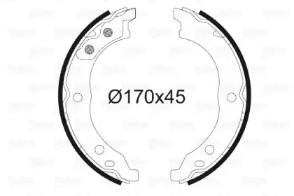 Комплект тормозных колодок, стояночная тормозная система VALEO купить