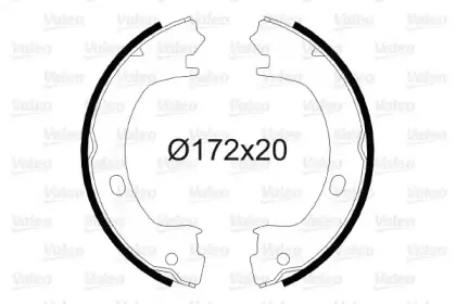 Комплект тормозных колодок, стояночная тормозная система VALEO купить