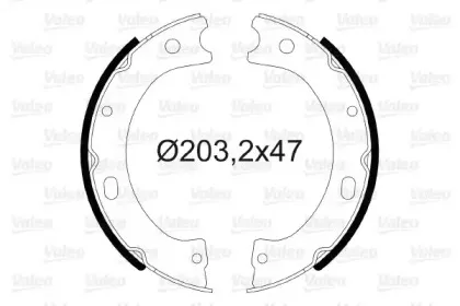 Комплект тормозных колодок, стояночная тормозная система VALEO купить