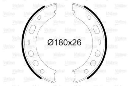 Комплект тормозных колодок, стояночная тормозная система VALEO купить