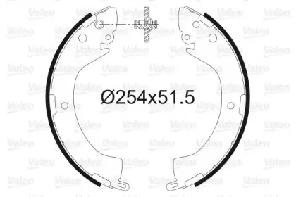 Комплект тормозных колодок VALEO купить