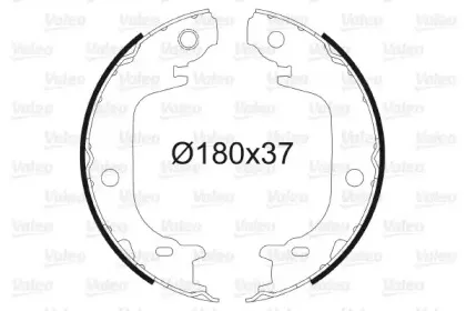 Комплект тормозных колодок, стояночная тормозная система VALEO купить