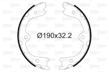 Комплект тормозных колодок, стояночная тормозная система VALEO купить