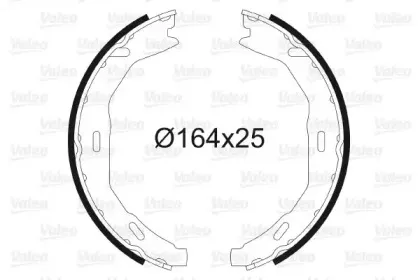 Комплект тормозных колодок, стояночная тормозная система VALEO купить